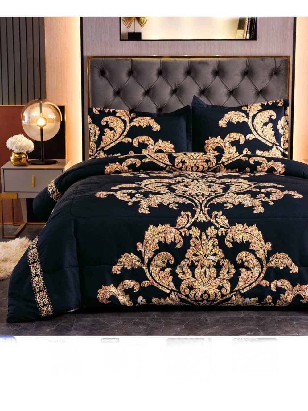 A Nice😊Night🌛Paisley Flower 🌼🌻 Queen Sz Comforter Bedding🛏️Set